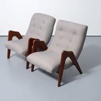 Pair of Adrian Pearsall Lounge Chairs - Sold for $3,584 on 03-01-2025 (Lot 173).jpg